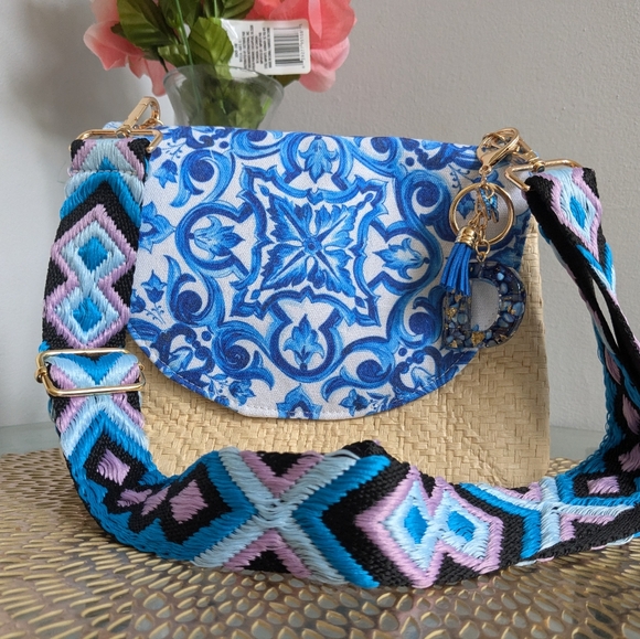 Dolce & Gabbana Blue and Beige Shoulder Bag - Picture 4 of 9